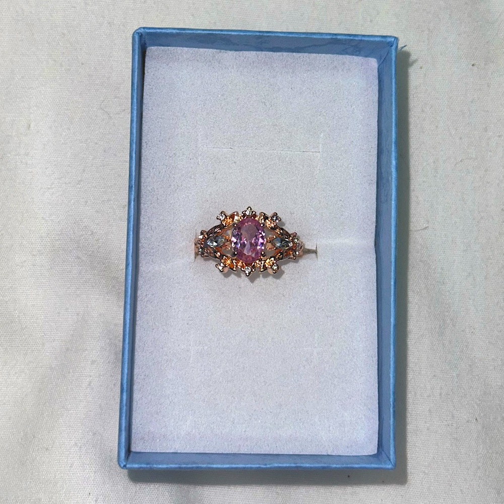 Pink & Gold Elegant Princess Ring